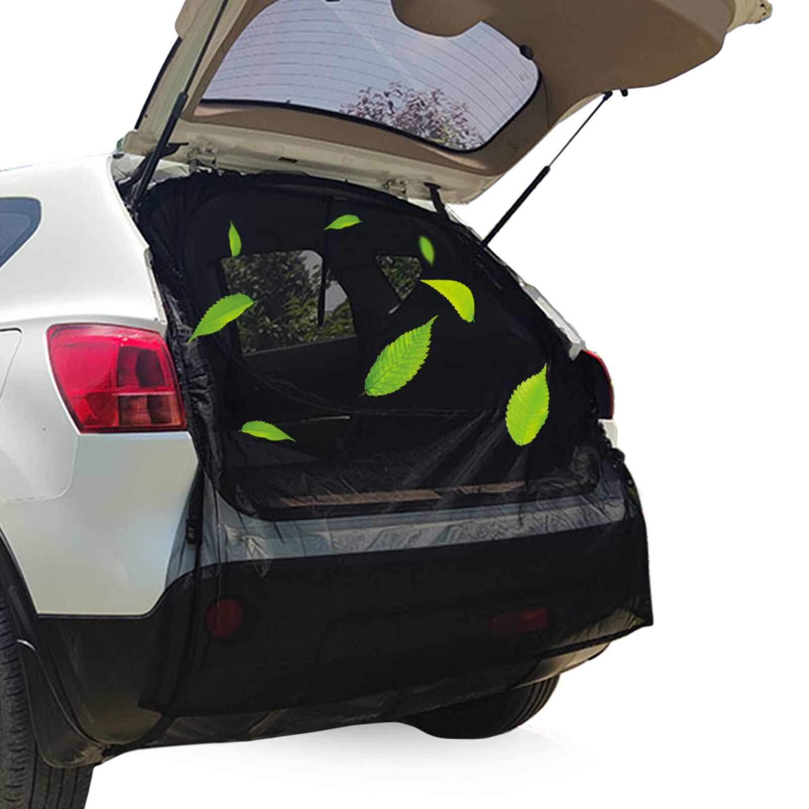 Cheap Goat Tents Fly Screen Magnetic For Vans Car Tailgate Net Anti Mosquitoes Rear Sunshade Screen Trunk Privacy Mesh For Self Driving Camping   